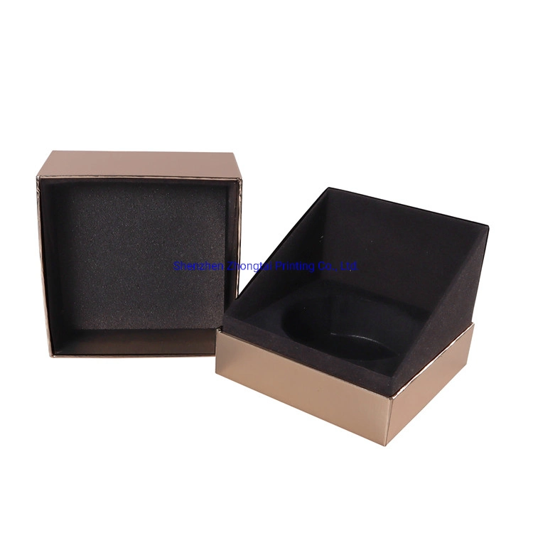Square Hot Stamping Storage Packing Gold Foil Paper Candle Box