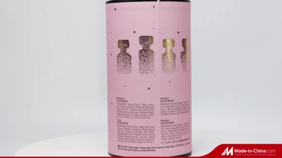 Caixa de flor redonda de embalagem de papelão de impressão personalizada de luxo com alça de fita