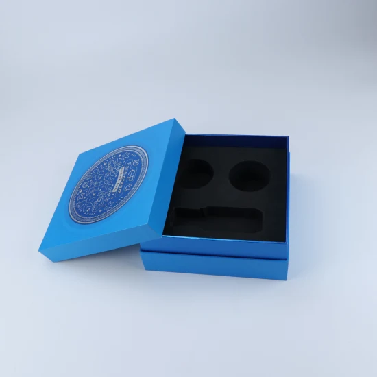 Caixa de perfume rígida quadrada vermelha personalizada impressão logotipo da marca caixa de papelão porta aberta dupla para velas