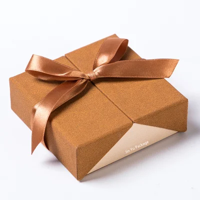 Caixas de embalagem de joias de papel para presente de papelão para gravata borboleta elegante atacado