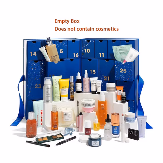 31799 Caixa de Presente de Natal Personalizada de Luxo Personalizada Caixa de Calendário de Advento Vazia com Gavetas