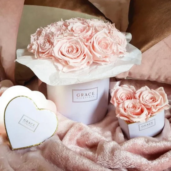 Caixas de presente de flor em forma de coração embalagem para rosas