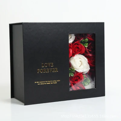 Fabricante por atacado caixa de presente rosa embalagem de flores caixa de flores de espuma de chocolate